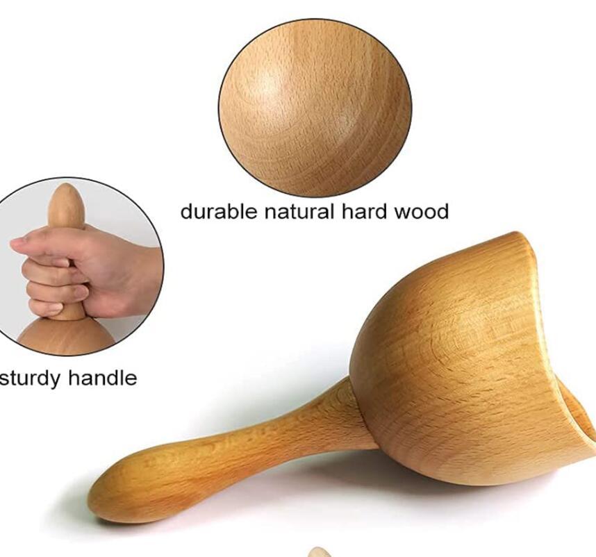 Wooden Handheld Massage Cup
