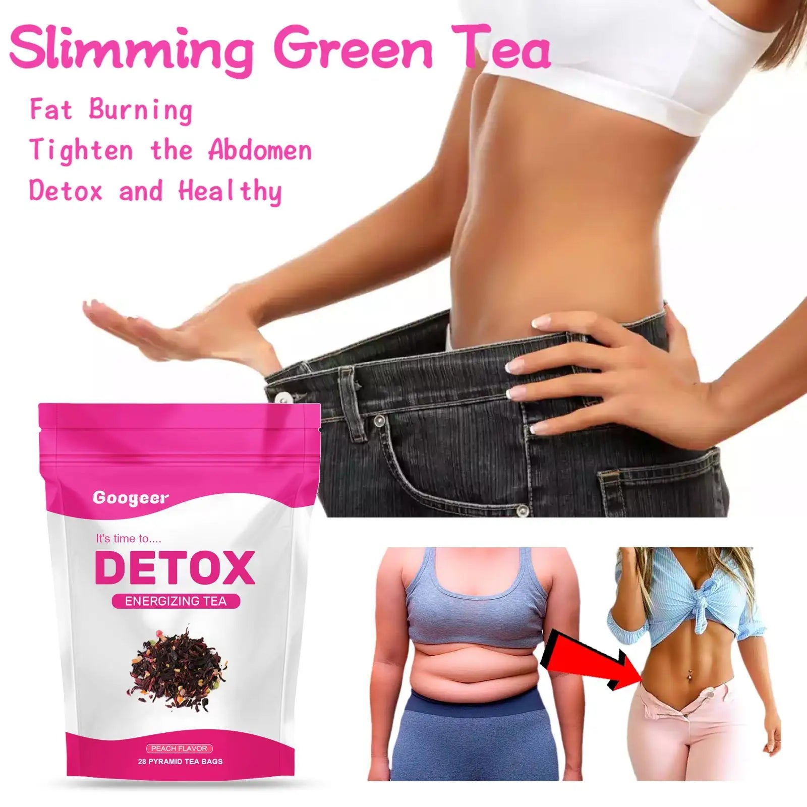 Herbal Detox Tea Slimming Body Enhance Immunity Fat Burning