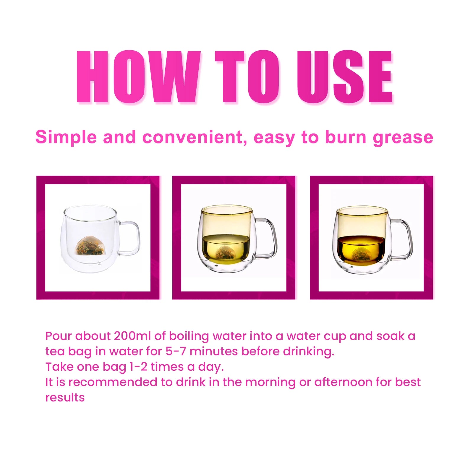 Herbal Detox Tea Slimming Body Enhance Immunity Fat Burning