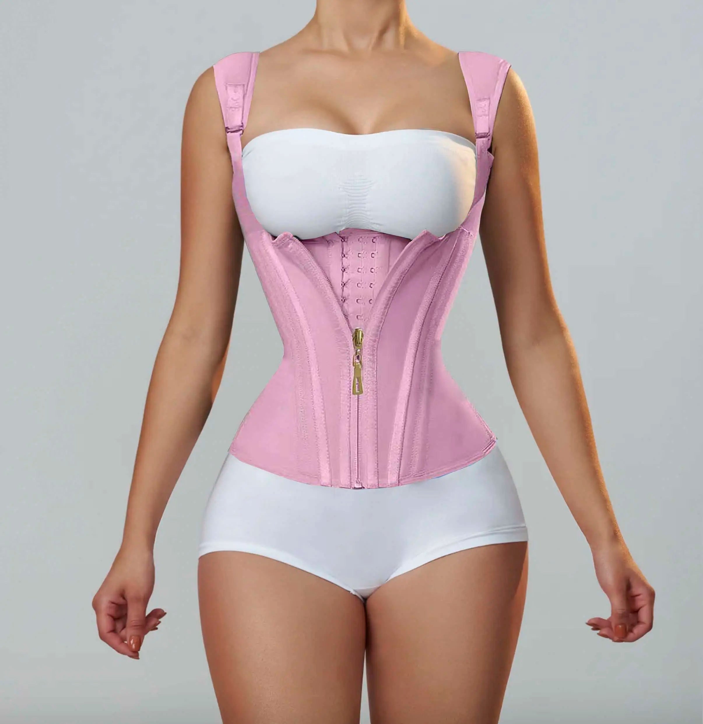 Double-layer Steel Frame Tight-fitting Waist-cinching Body Shaping Top