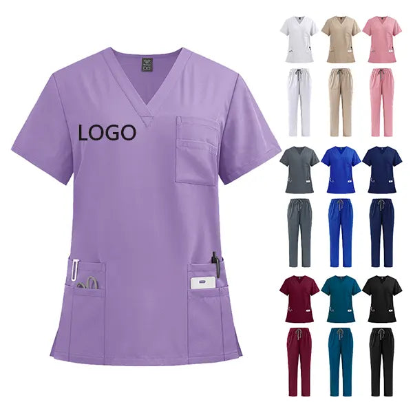 Breathable Nursing Hospital Uniforms Nurse Beauty Dental Salon Work Clothes Uniform