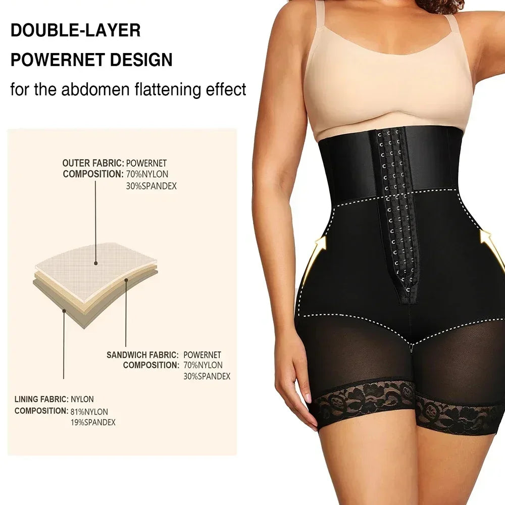 High Compression Colombianas Fajas Short Tummy Control BBL High Waist Butt Lifter