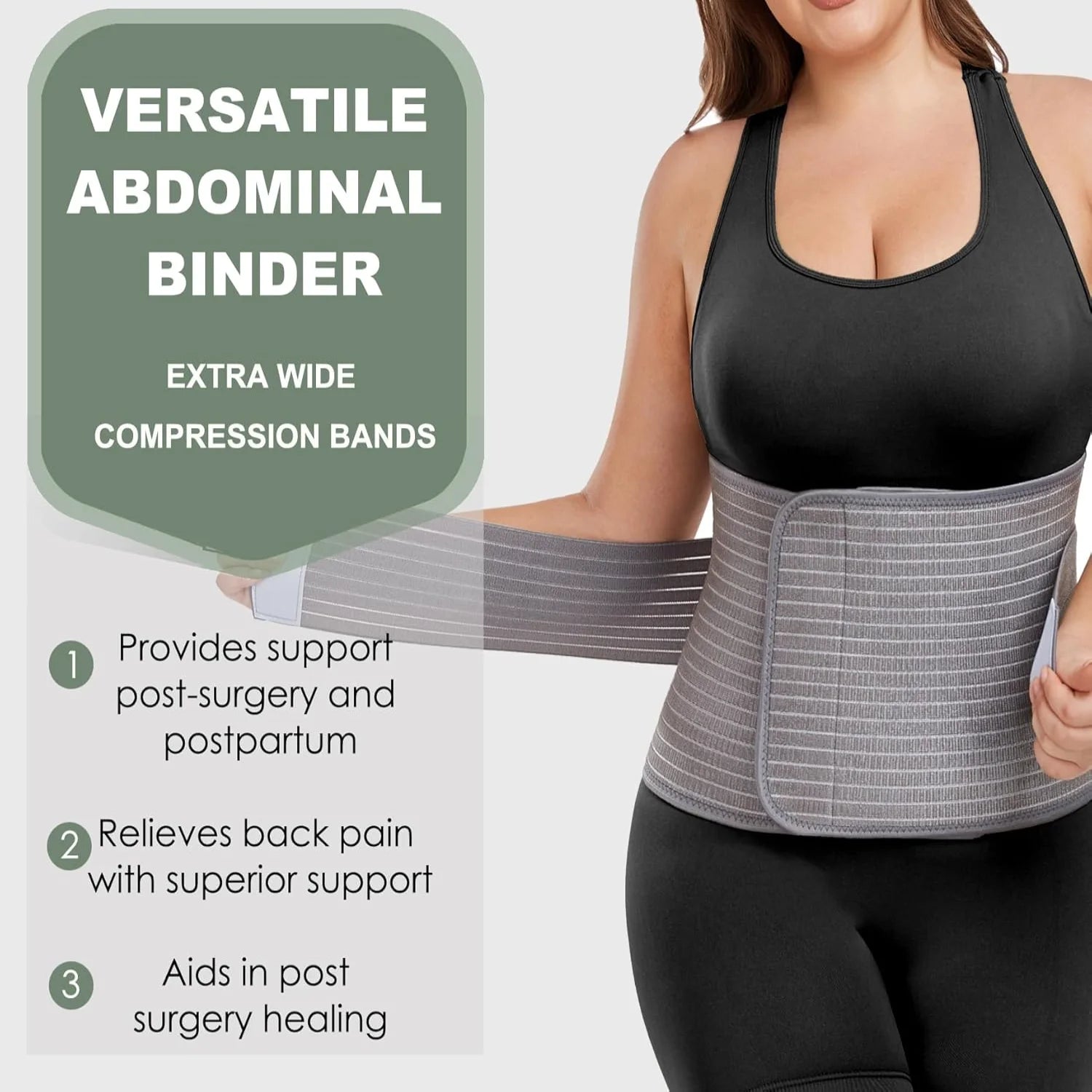 High Quality Bamboo Abdominal Binder Waist Belt C - Section Recovery