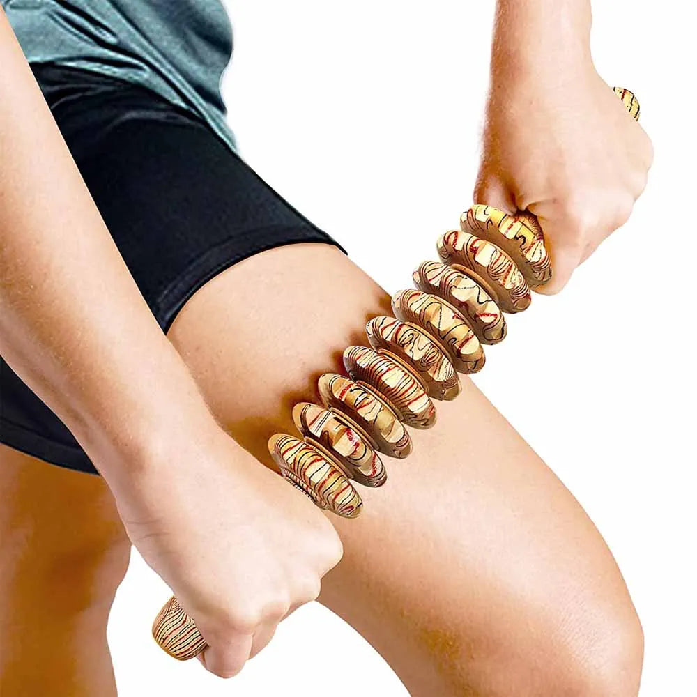 Handheld Body Healthy Wood Massager Roller
