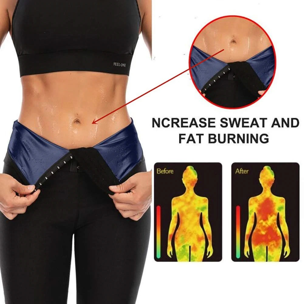 Sauna Suit Sweat Pants for Women High Waist Slimming Shorts
