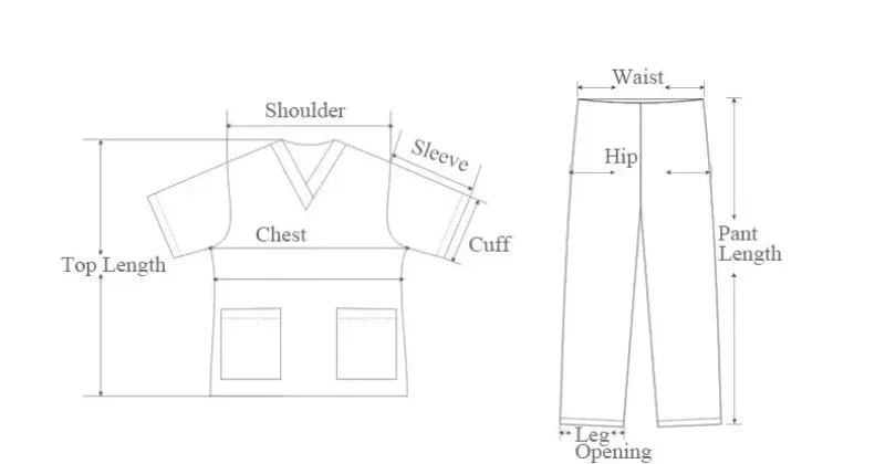 Custom Long Sleeve Stretchy Plus Size Jogger Fashion Doctor Nurse Uniforms