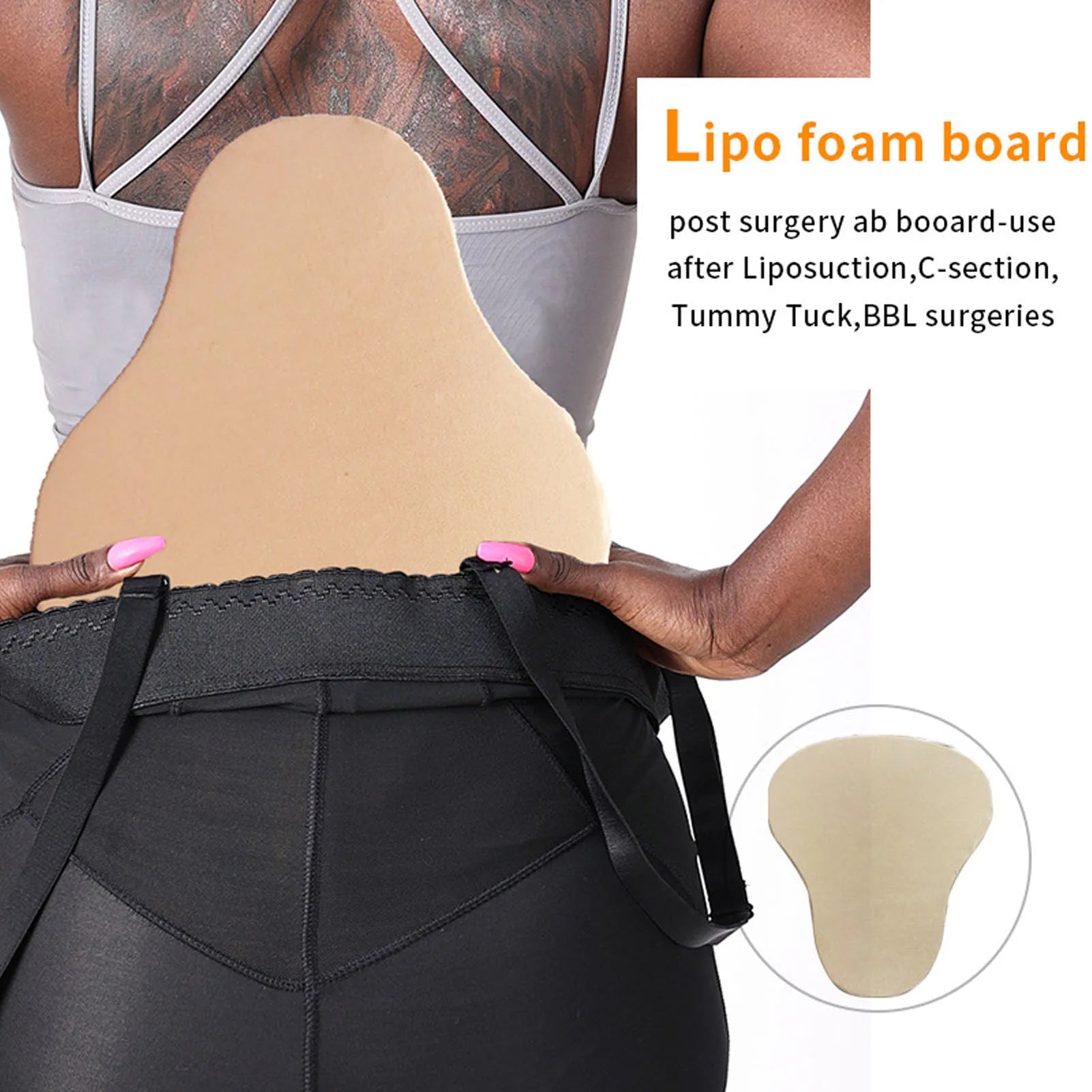 Lipo Lumbar Molder Foam Board Provides Abdominal Compression Support