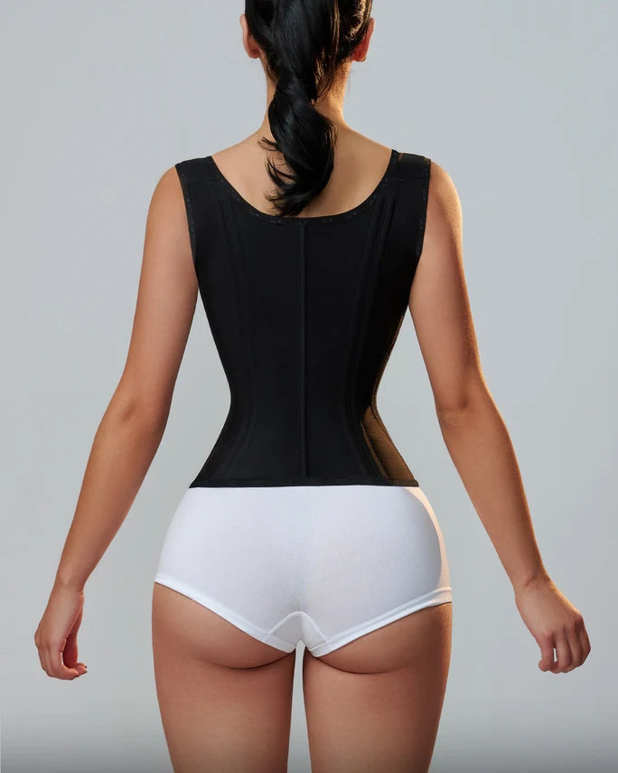 Double-layer Steel Frame Tight-fitting Waist-cinching Body Shaping Top