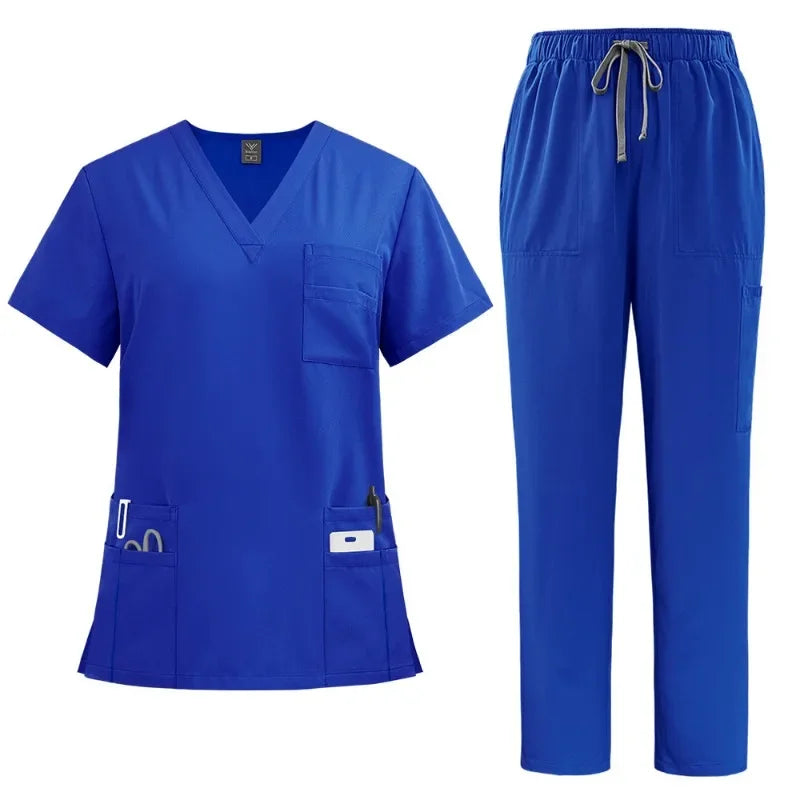 Breathable Nursing Hospital Uniforms Nurse Beauty Dental Salon Work Clothes Uniform