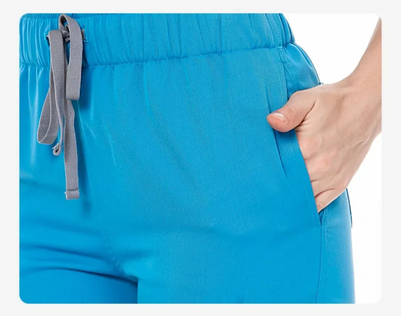 Custom Long Sleeve Stretchy Plus Size Jogger Fashion Doctor Nurse Uniforms