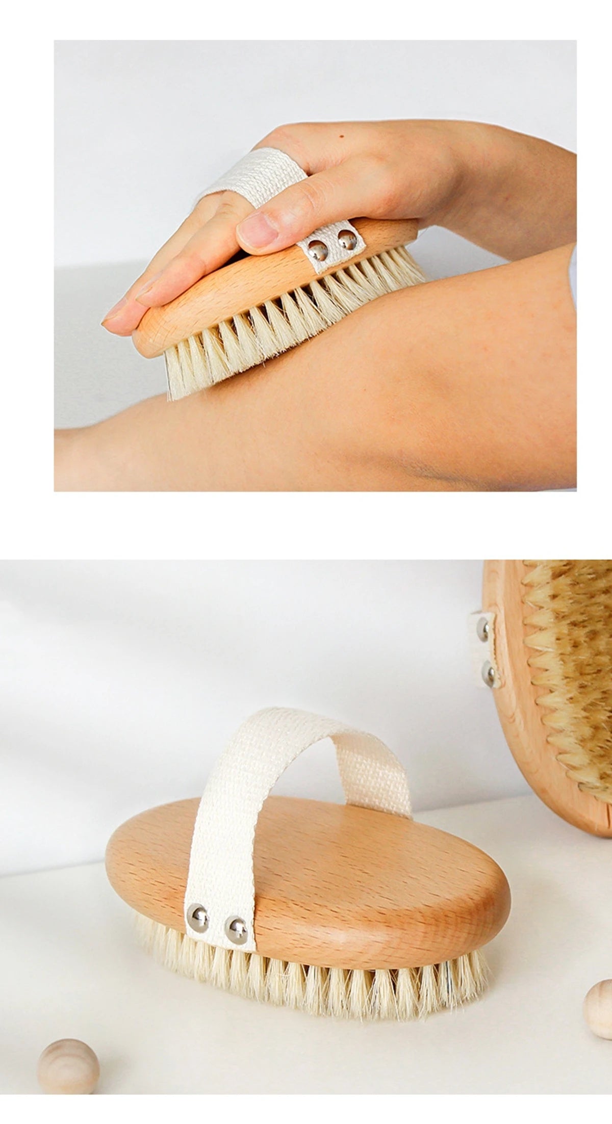Wooden Cellulite Exfoliating Massage Bath Brush