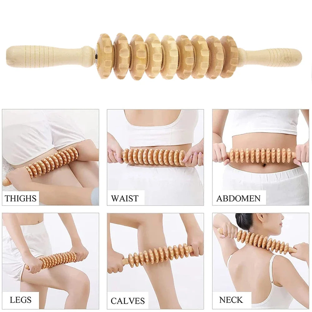 Wood Therapy Massage Tools Set Wooden Massage Tools