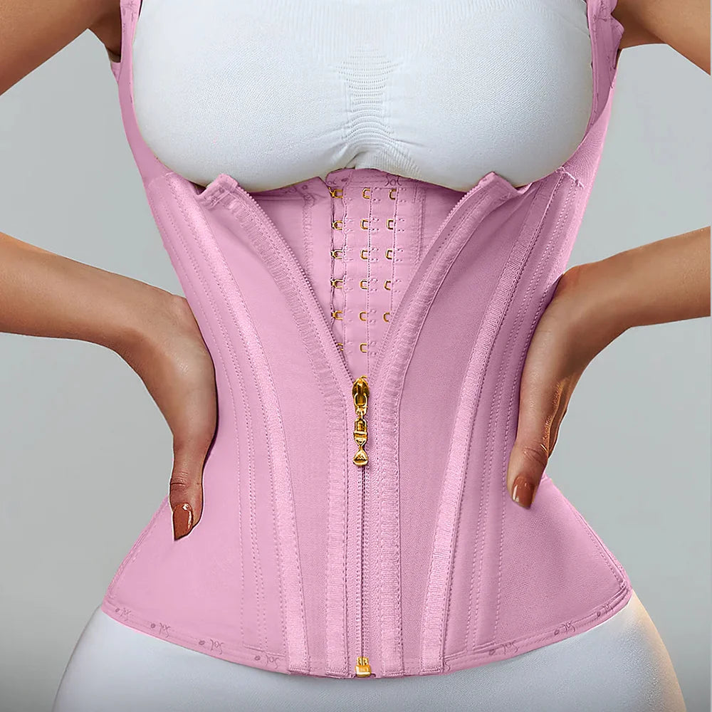 Double-layer Steel Frame Tight-fitting Waist-cinching Body Shaping Top