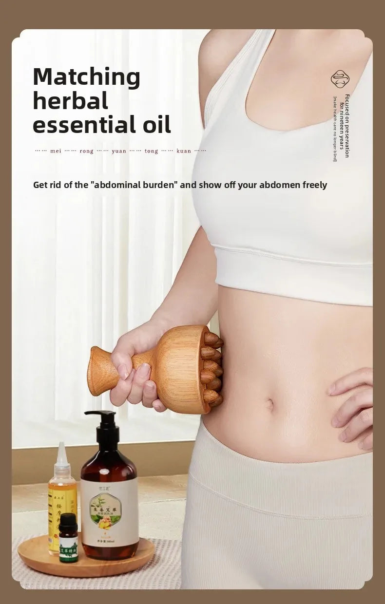 Lymphatic Therapy Massager Roller Wooden Massage Stick