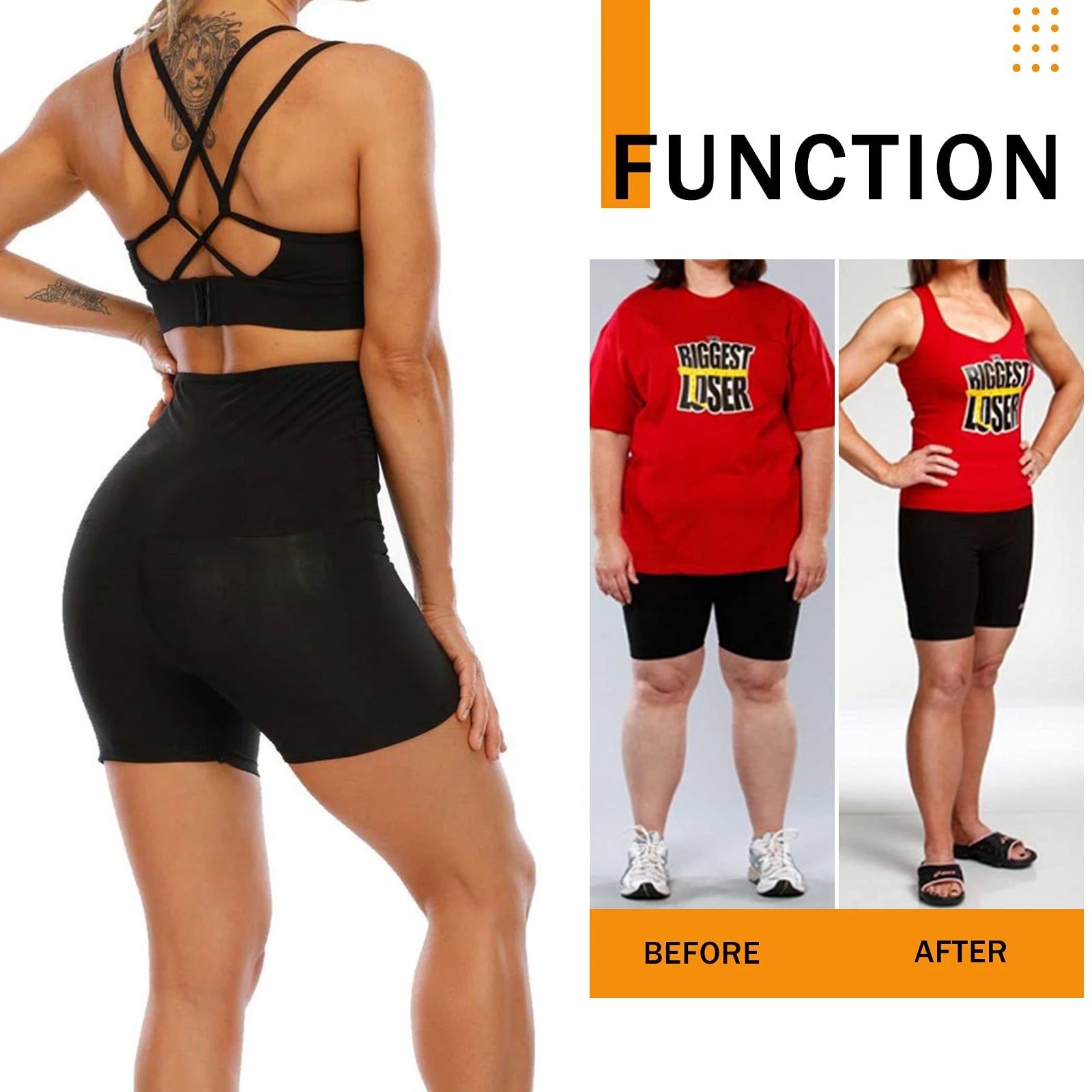 Sauna Suit Sweat Pants for Women High Waist Slimming Shorts