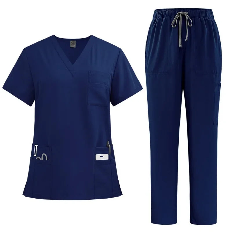 Breathable Nursing Hospital Uniforms Nurse Beauty Dental Salon Work Clothes Uniform