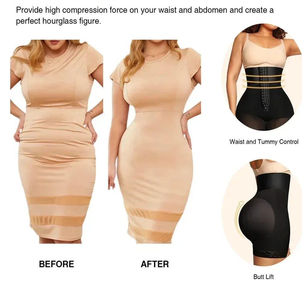 High Compression Colombianas Fajas Short Tummy Control BBL High Waist Butt Lifter