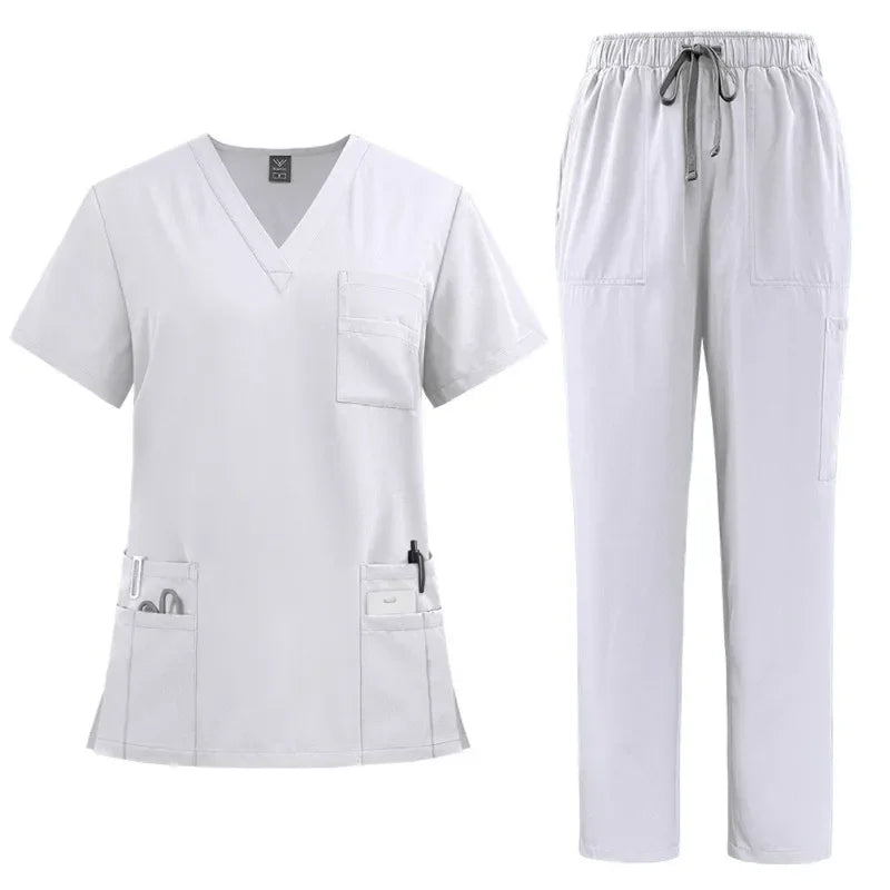 Breathable Nursing Hospital Uniforms Nurse Beauty Dental Salon Work Clothes Uniform