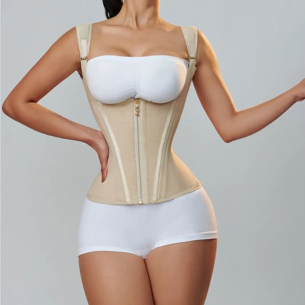 Double-layer Steel Frame Tight-fitting Waist-cinching Body Shaping Top