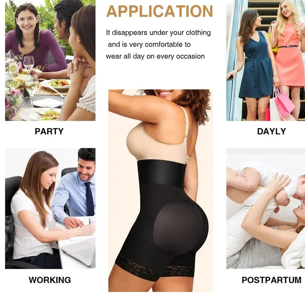 High Compression Colombianas Fajas Short Tummy Control BBL High Waist Butt Lifter