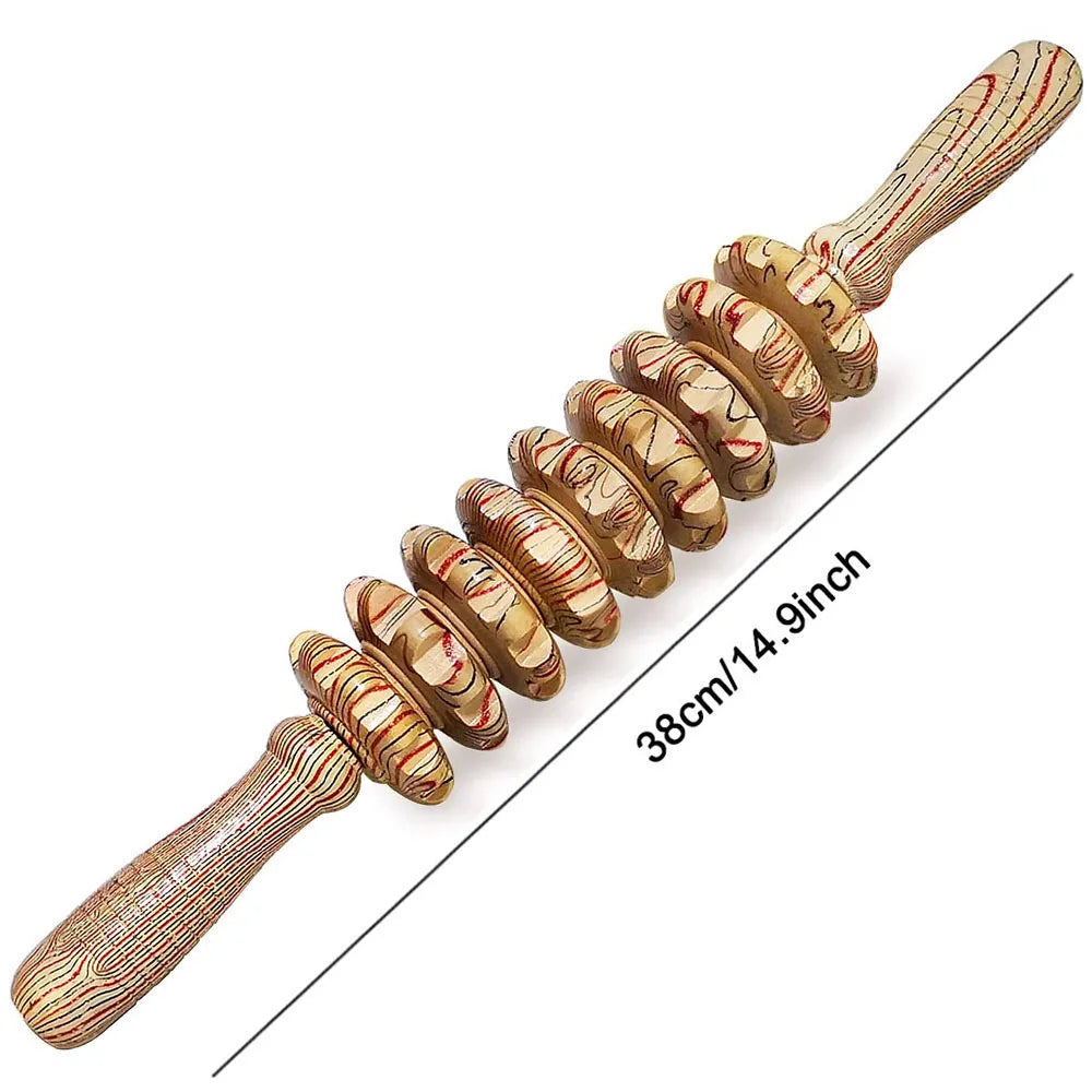 Handheld Body Healthy Wood Massager Roller