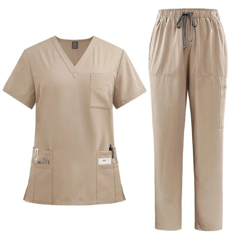 Breathable Nursing Hospital Uniforms Nurse Beauty Dental Salon Work Clothes Uniform