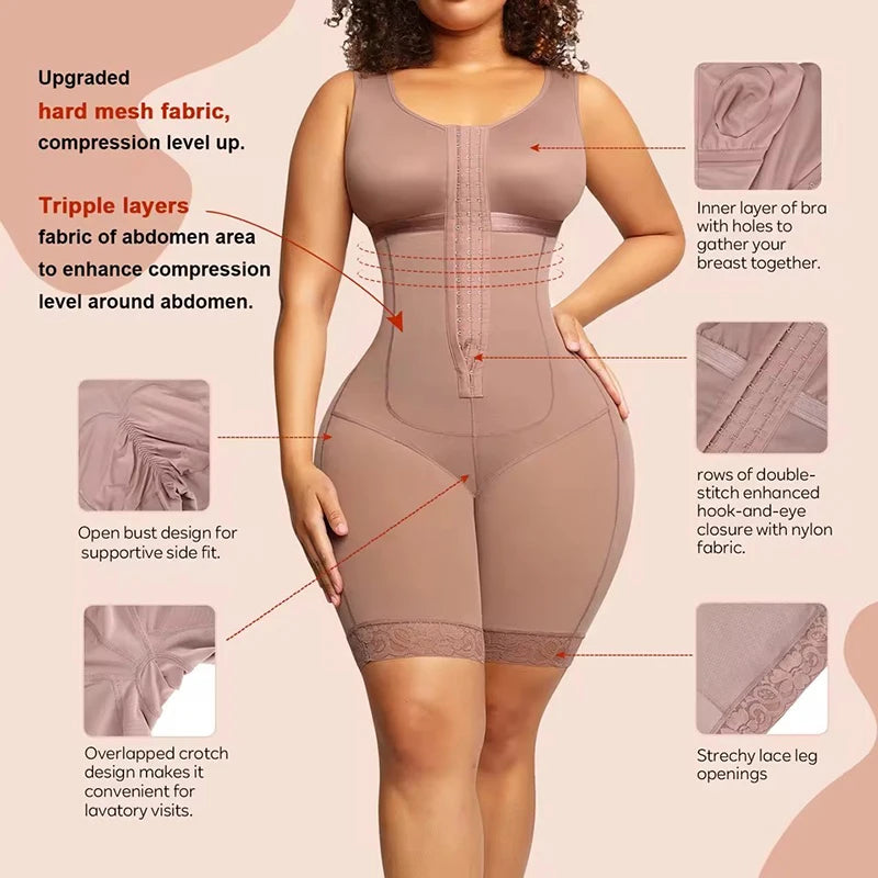 Colombian Faja Bodysuit – Stage 2 High Compression Shapewear