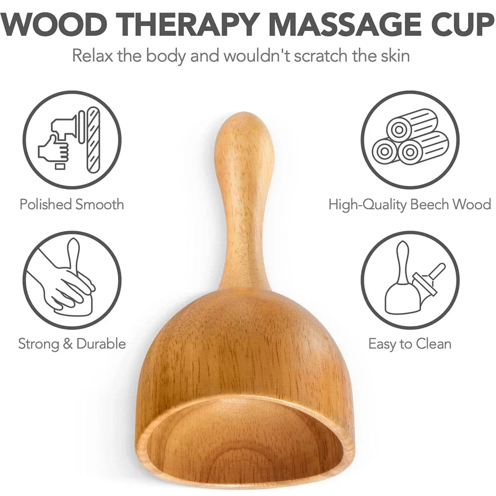 Wood Therapy Massage Tools Set Wooden Massage Tools