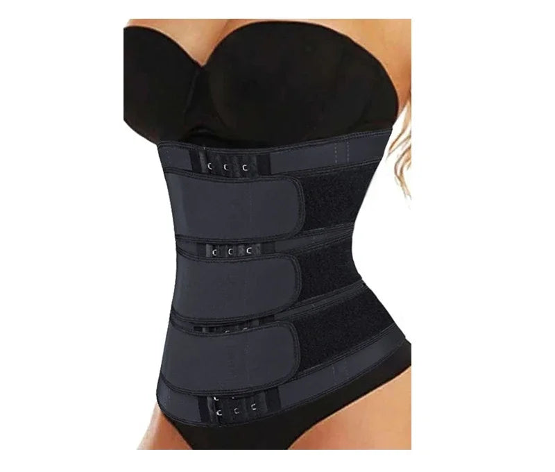 Latex Waist Trainer 3 Rows Hooks Closure Waist Trimmer Shaper