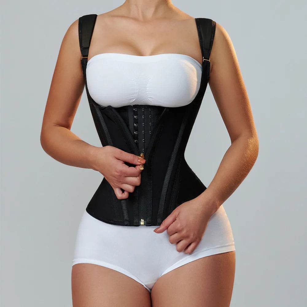 Double-layer Steel Frame Tight-fitting Waist-cinching Body Shaping Top