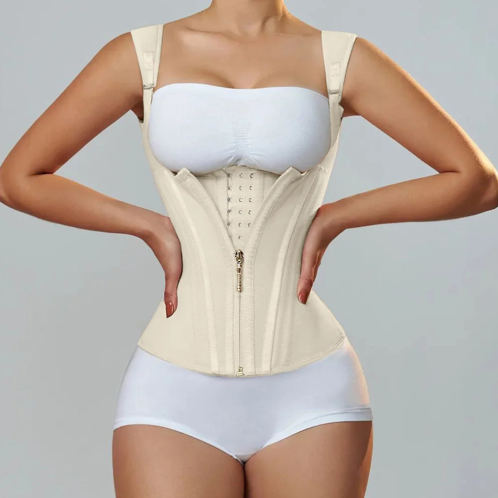 Double-layer Steel Frame Tight-fitting Waist-cinching Body Shaping Top