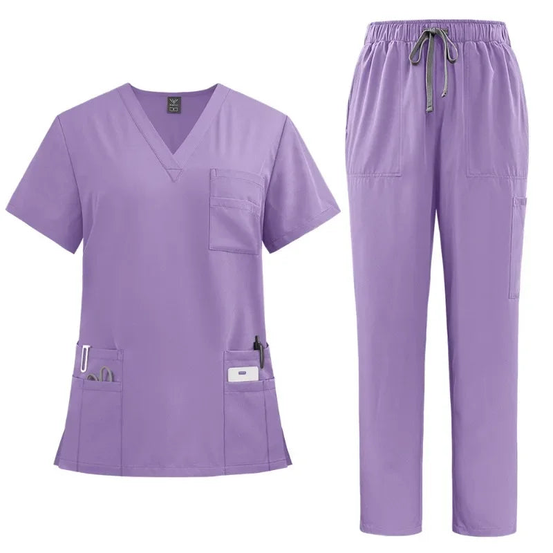 Breathable Nursing Hospital Uniforms Nurse Beauty Dental Salon Work Clothes Uniform