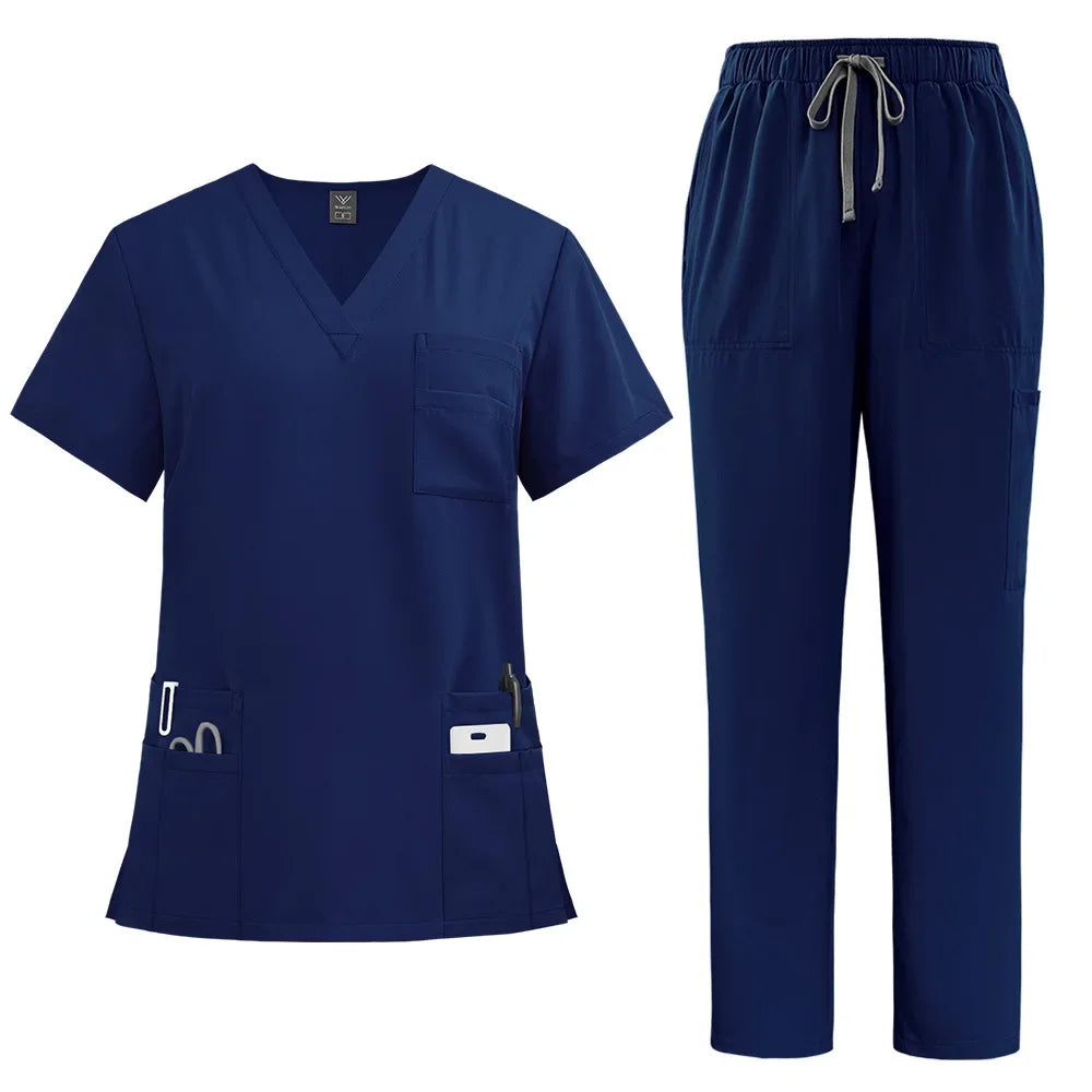 Breathable Nursing Hospital Uniforms Nurse Beauty Dental Salon Work Clothes Uniform